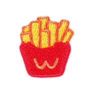 Mini Food Iron-On Embroidered Patches – 9 Snack & Drink Designs