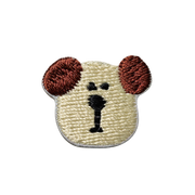 Mini Cartoon Dog Head Embroidery Patches