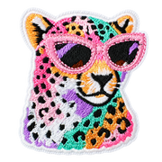 Leopard Print Iron-On Embroidered Patches – 16 Designs