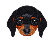 Dog Breed Embroidered Iron-On Patches