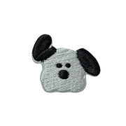 Mini Cartoon Dog Head Embroidery Patches