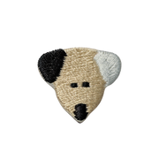 Mini Cartoon Dog Head Embroidery Patches