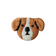 Mini Cartoon Dog Head Embroidery Patches
