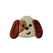 Mini Cartoon Dog Head Embroidery Patches